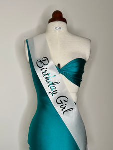 Matching Custom Sash (only available as an add on for purchases over $100)